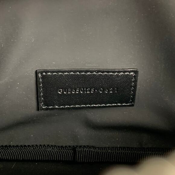 SAINT LAURENT Blue Black Leaves Canvas Toiletry Handbag - Picture 8 of 9